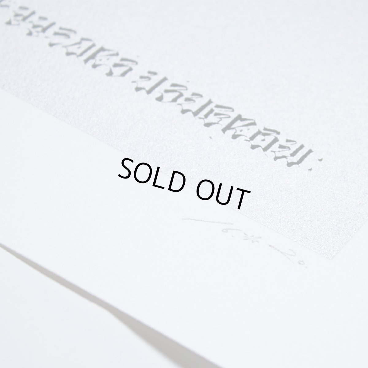 画像4: USUGROW / THE EARLY DAYS SILK SCREEN PRINT : SILVER (4)