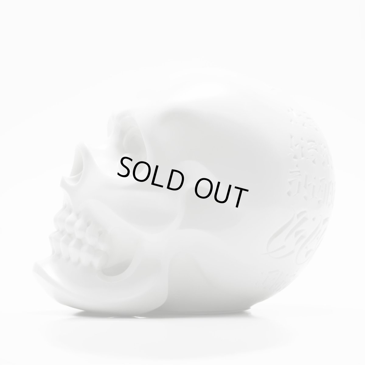 画像2: USUGROW / HASADHU SHINGON SKULL SOFT VINYL SCULPTURE IN WHITE (2)