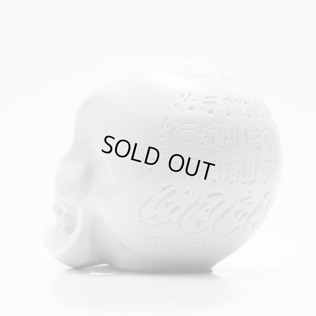 画像3: USUGROW / HASADHU SHINGON SKULL SOFT VINYL SCULPTURE IN WHITE (3)