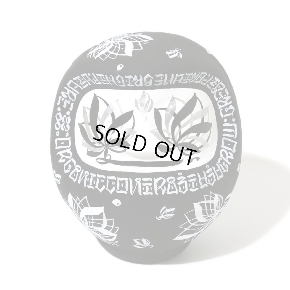 画像2: USUGROW / 開運だるま 蓮丸さん 2020 / 黒 蓮小 (2)