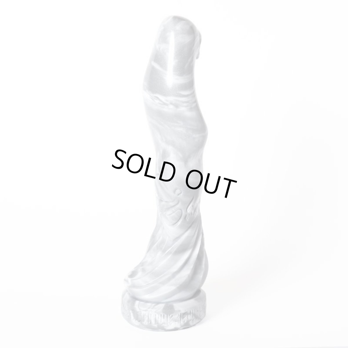 画像3: USUGROW / KOKUTEN RITSUZOU SOFT VINYL SCULPTURE WHITE x SILVER MARBLE (3)