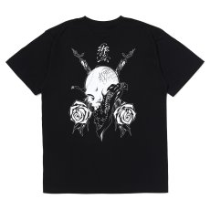 画像1: USUGROW / BEAUTIFUL THORNS BLACK TEE (1)