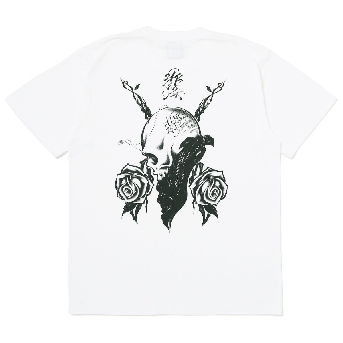 画像1: USUGROW / BEAUTIFUL THORNS WHITE TEE (1)