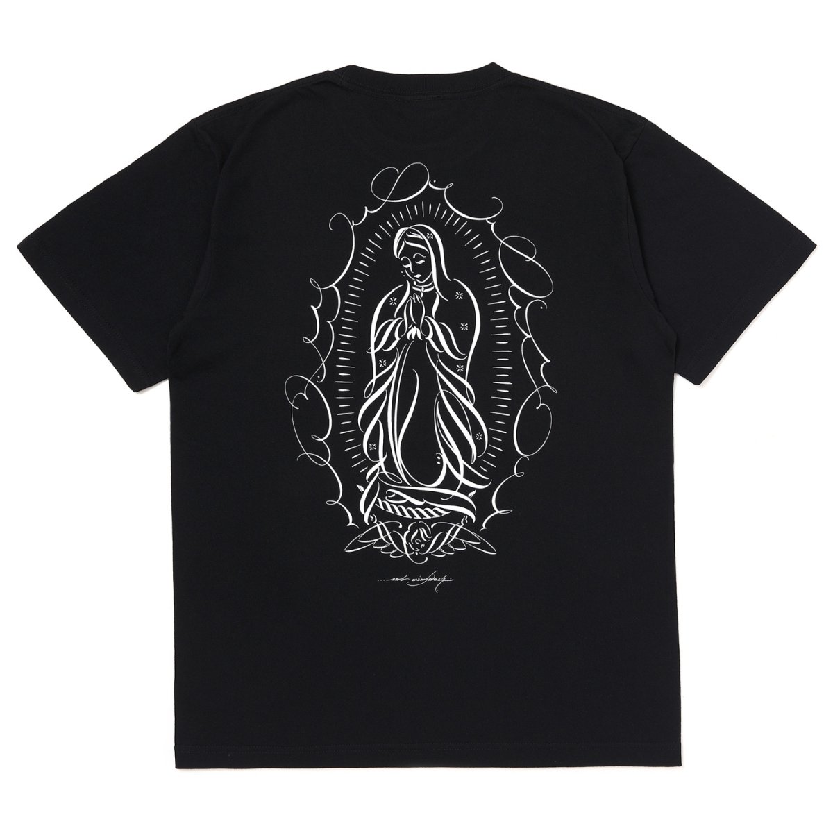 画像1: USUGROW / PRAYER BLACK TEE (1)